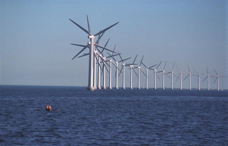 Offshore-Windpark Middelgrunden vor Kopenhagen 2001